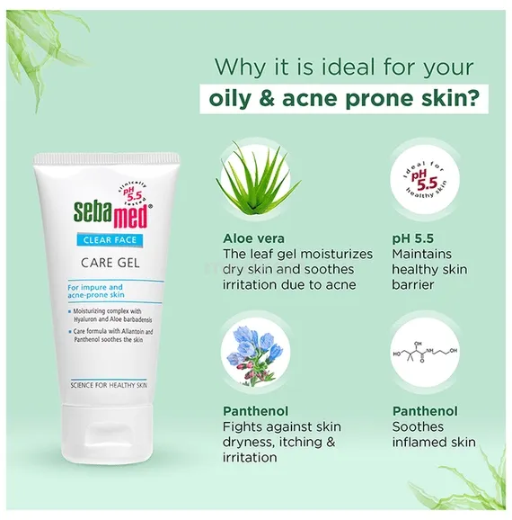 sebamed clear face care gel 50 ml